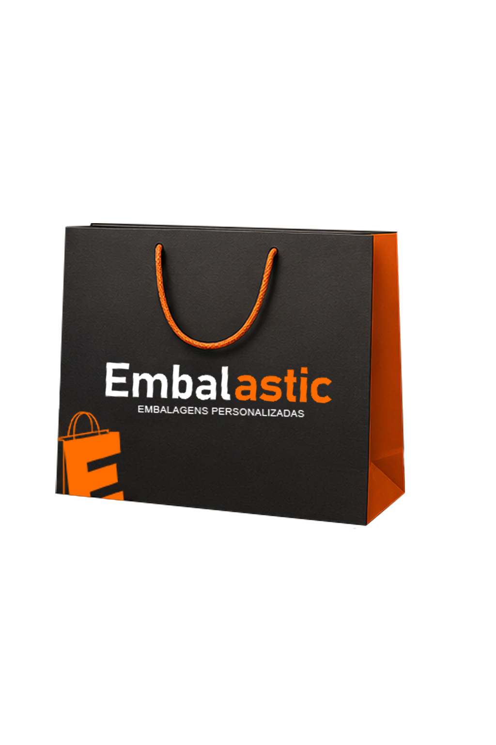 Sacola personalizada Embalastic — tamanho médio